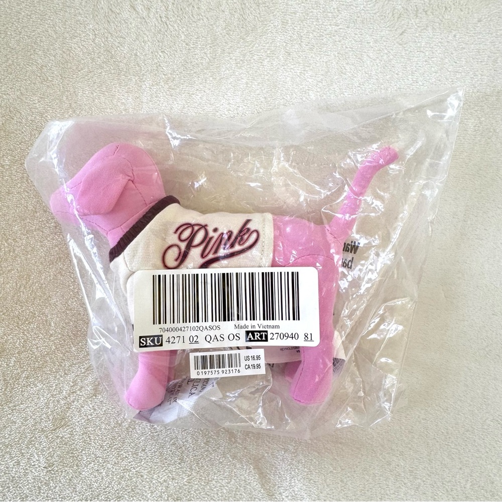 PINK Victoria’s Secret Mini Dog & Cozy Blanket Set - Picture 3 of 5